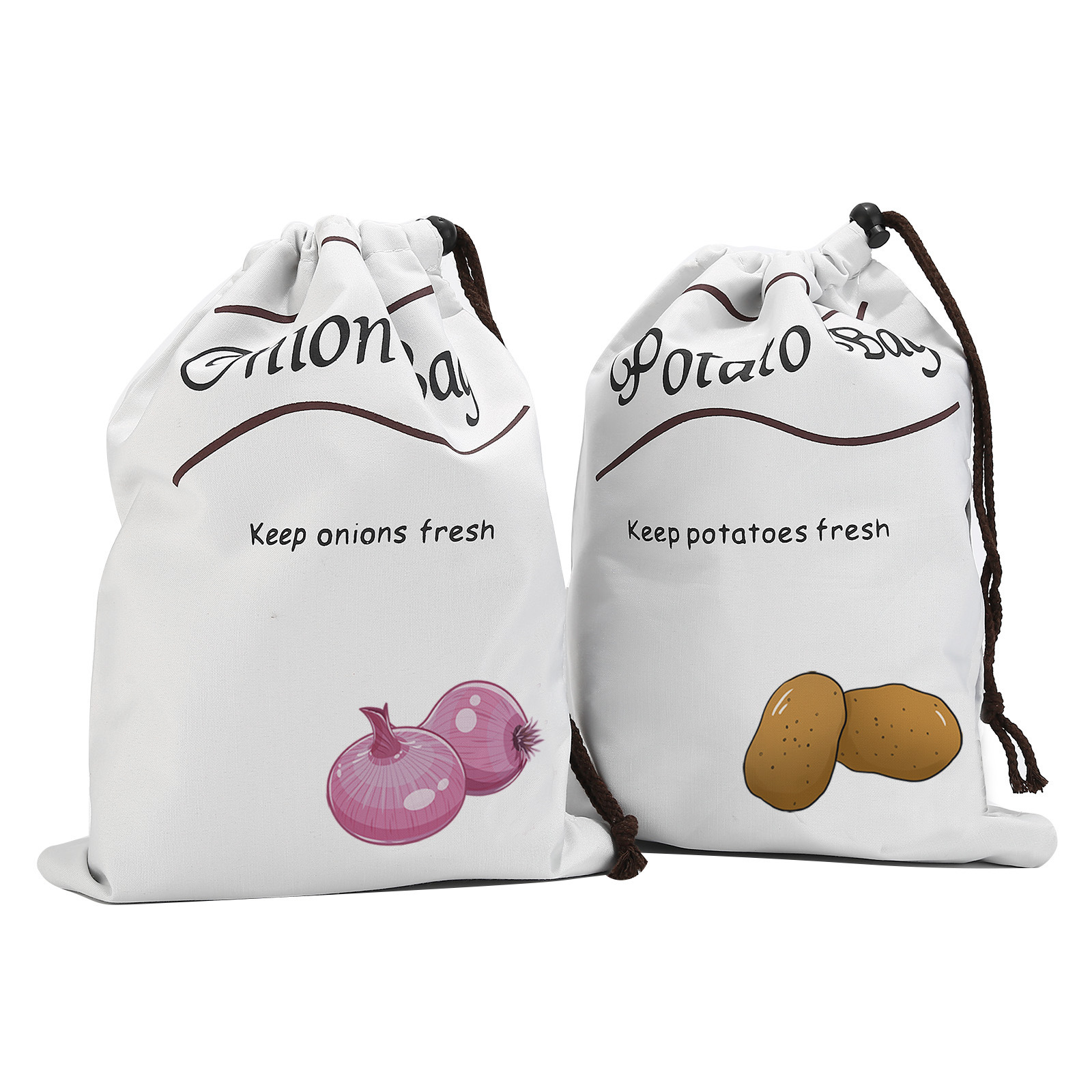 Food Storage Roots - Sacs de conservation de légumes réutilisables,