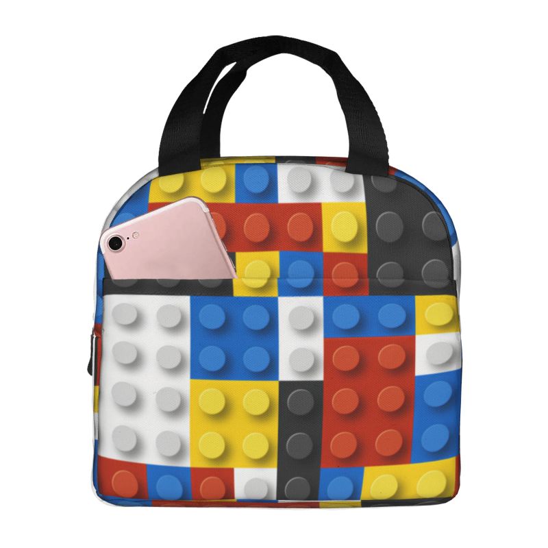 Food Storage Building - Blocs de construction colorés personnalisés, sacs