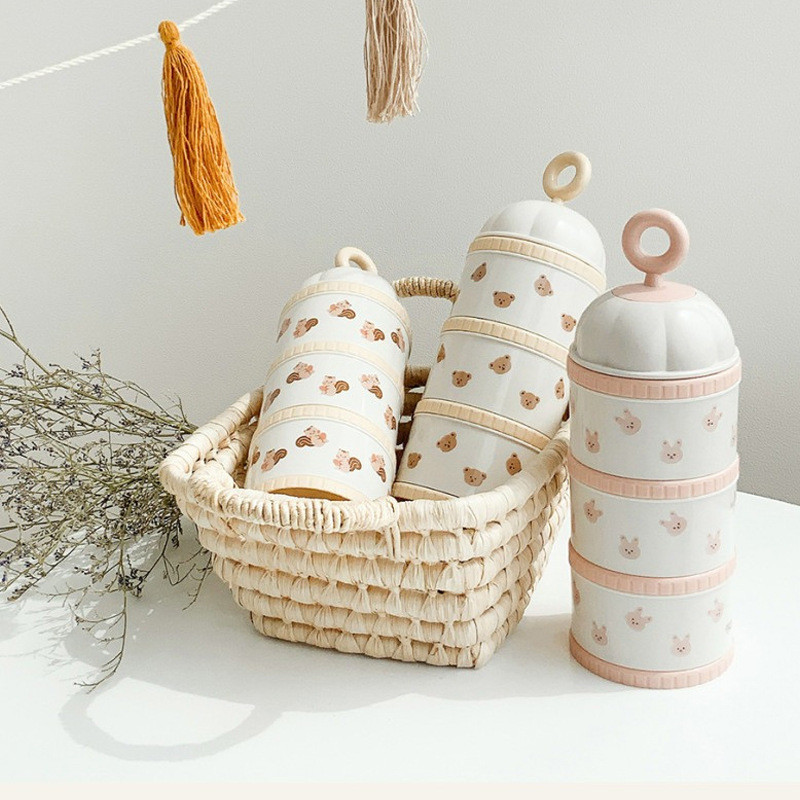Food Storage Baby - Boîte de lait en poudre ours