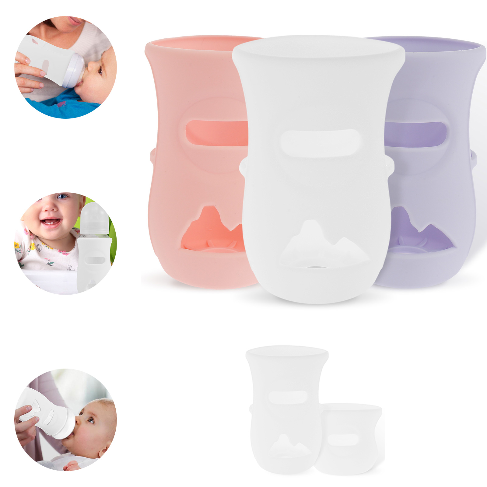Food Storage Silicone Bags - Manchons en Silicone couvercle de biberon