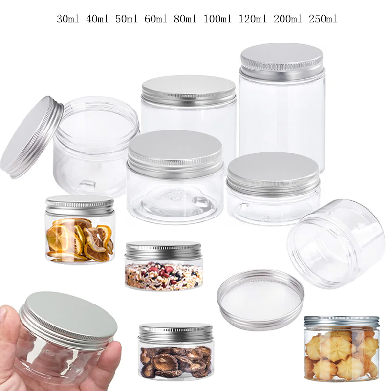 Food Storage Aluminum - 1-10 pièces 20/25/30/40/45-250ml pots de stockage