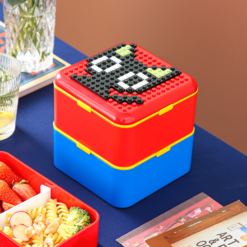 Food Storage Building - Boîte à bento scellée amusante, ensemble