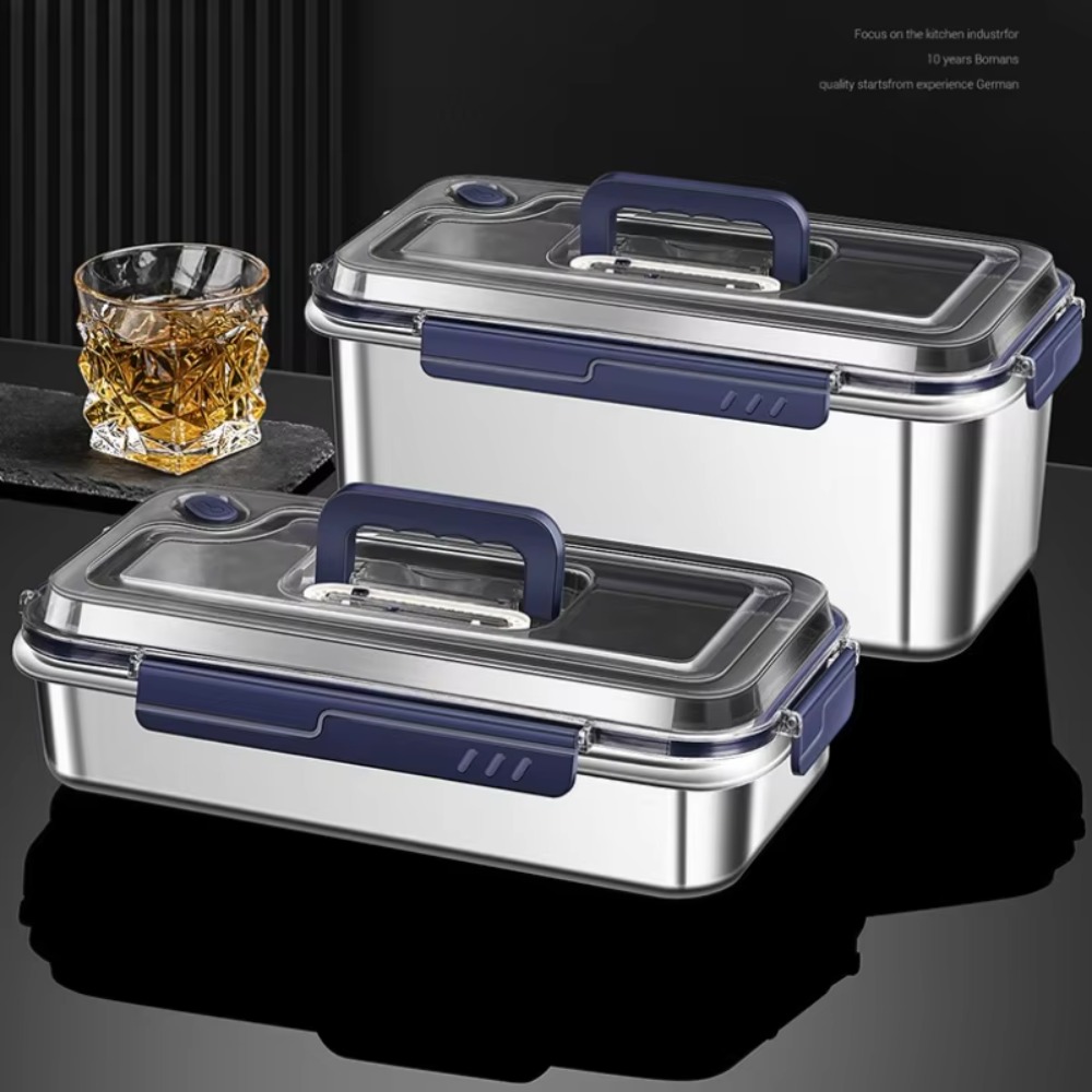Xxl Food Storage Container - Ensemble de contenants alimentaires en acier