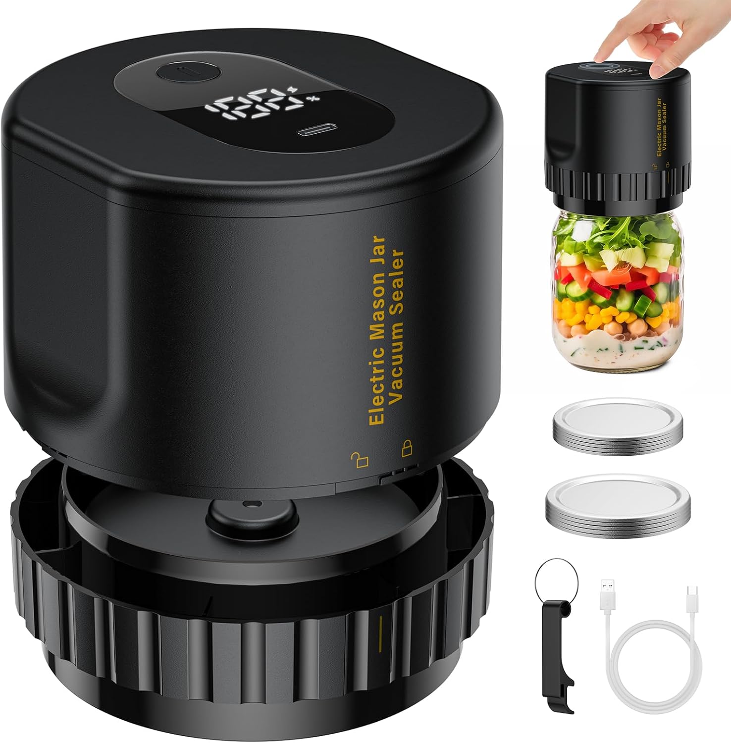 Food Storage Machine - Scelleuse sous vide électrique pour bocaux