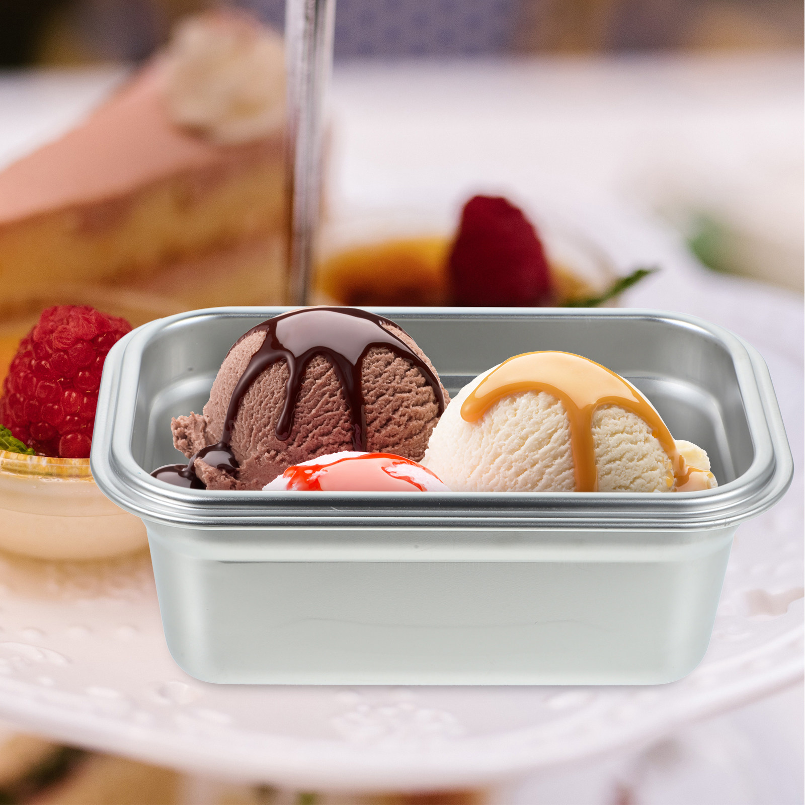 Food Storage For Long Term - Conteneur à crème glacée en acier