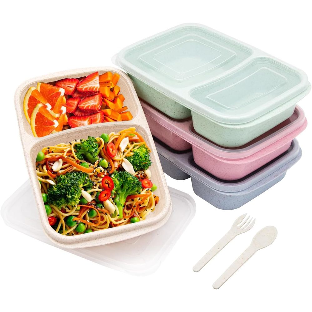 Lot de 4 boîtes à bento, conte - Food Storage With Compartments avis et prix
