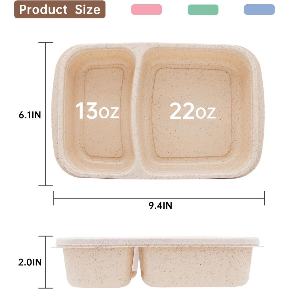 Lot de 4 boîtes à bento, conte - Food Storage With Compartments avis et prix