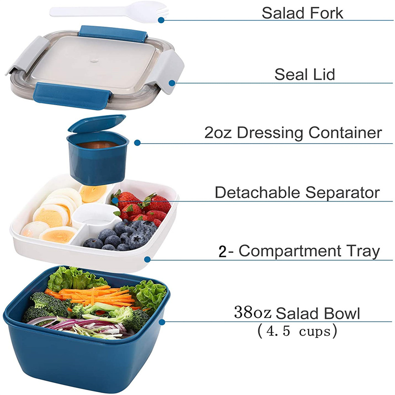 Récipient à déjeuner à salade  - Food Storage With Compartments avis et prix