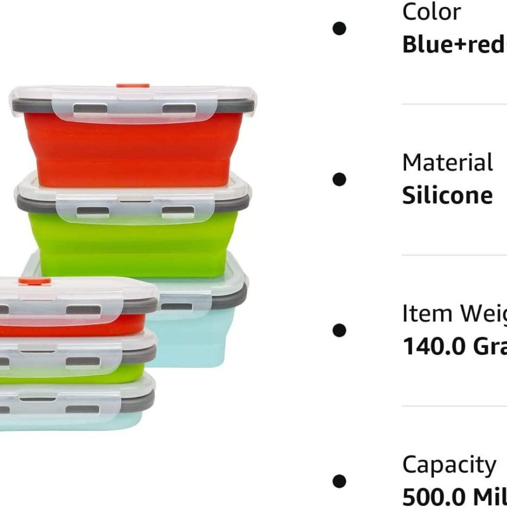 Boîte alimentaire pliable en s - Food Storage Non Toxic avis et prix