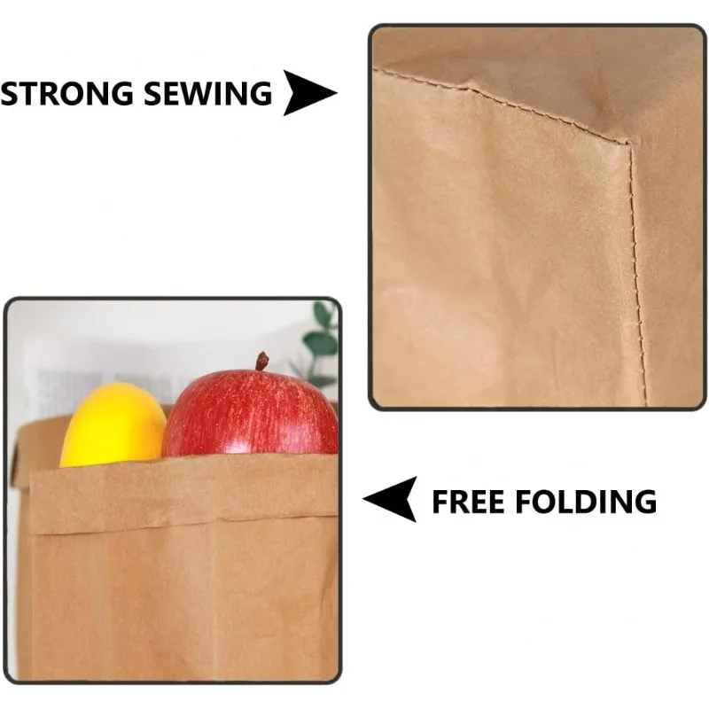 Sacs en papier kraft lavables, - Food Storage Bags Reusable avis et prix