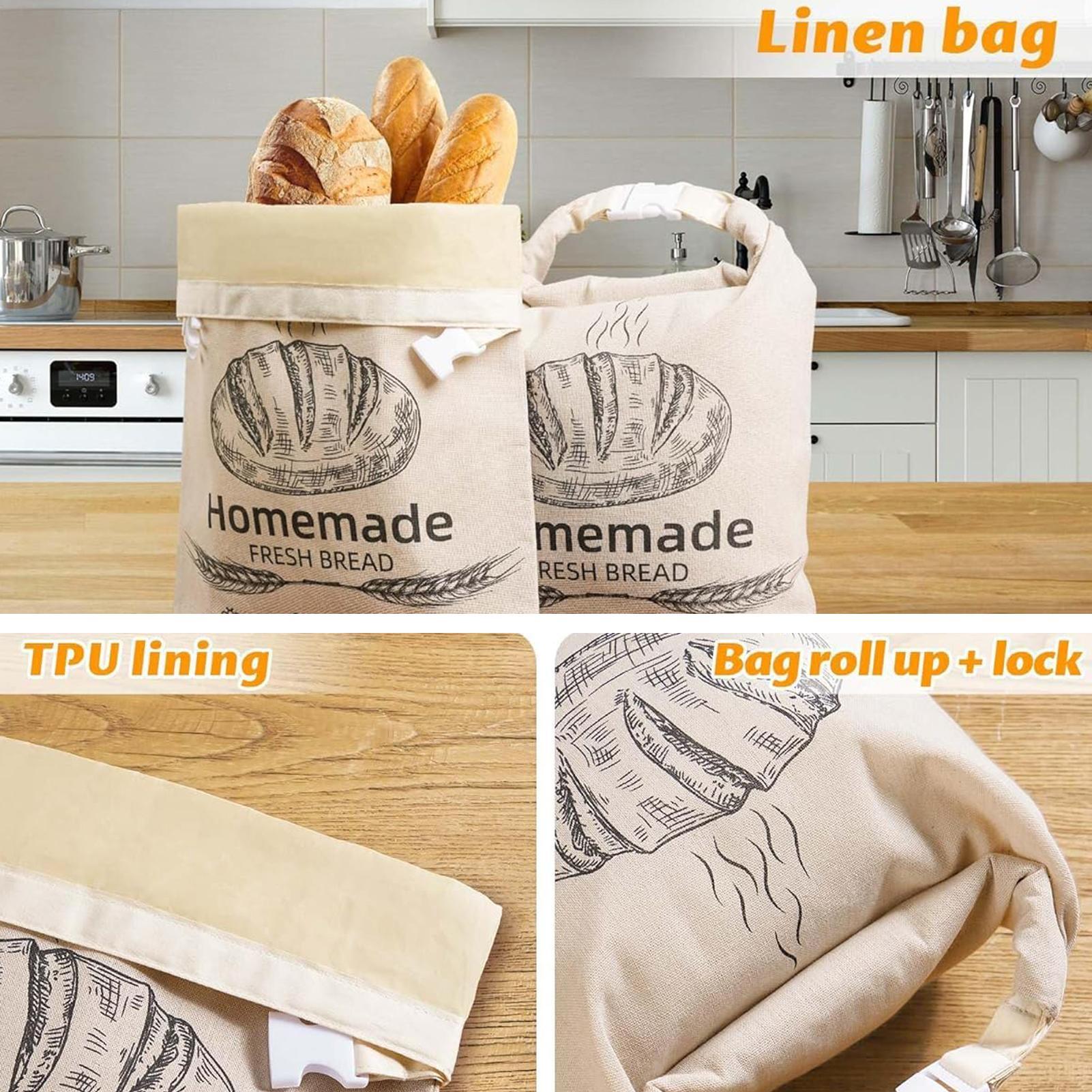 Sac à pain en lin réutilisable - Food Storage Bags Reusable avis et prix