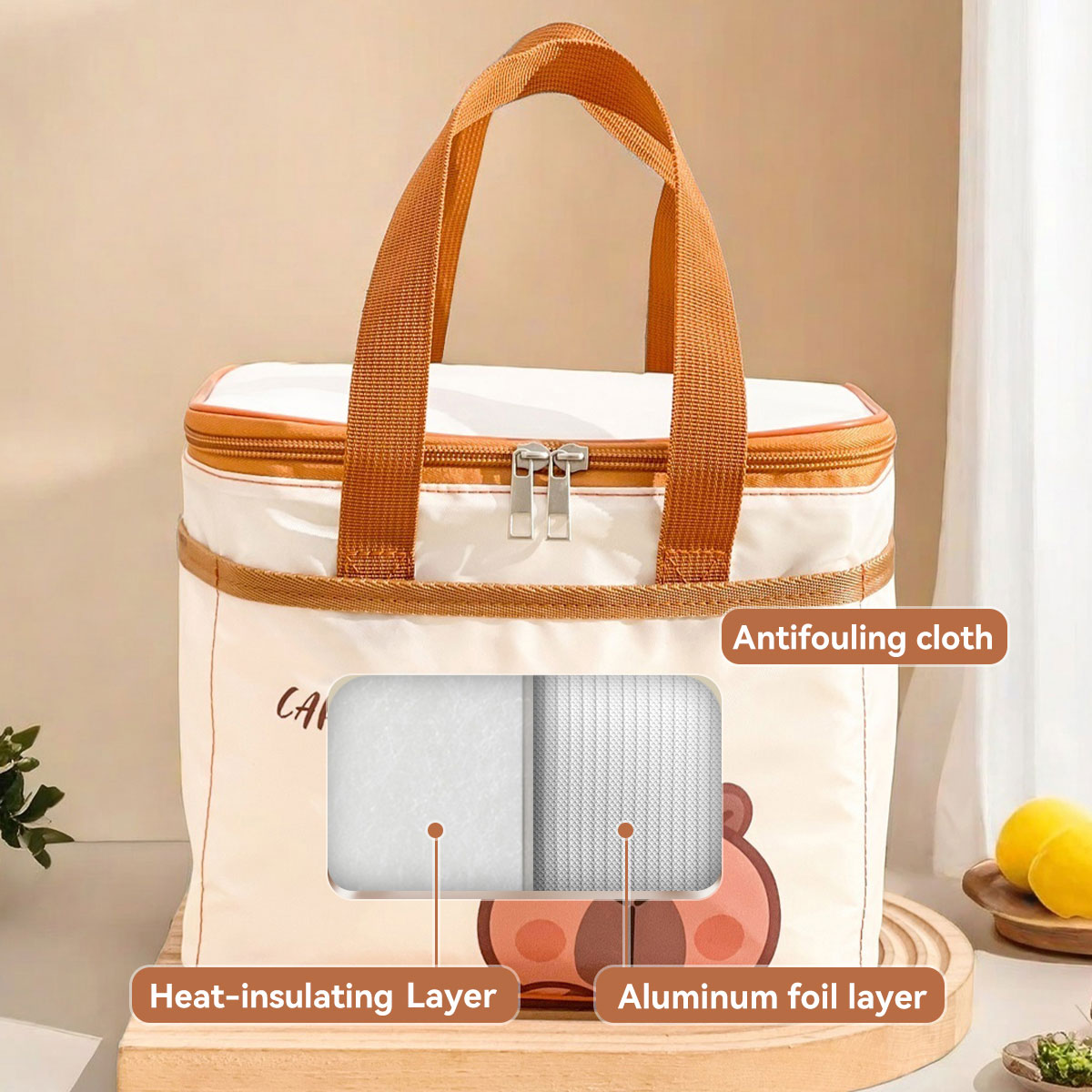 Sac à déjeuner isolé Capybara  - Food Storage Bags Reusable avis et prix