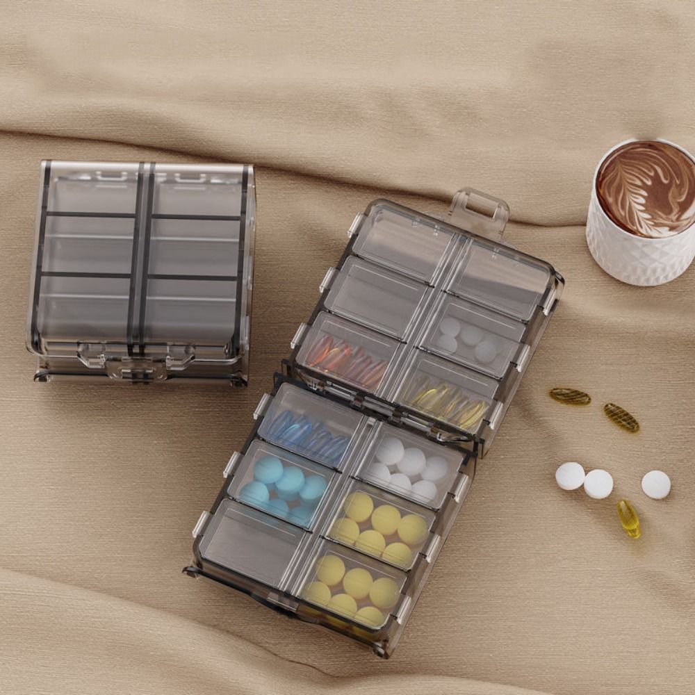 Boîte à pilules à 12 compartim - Xxl Food Storage Container avis et prix