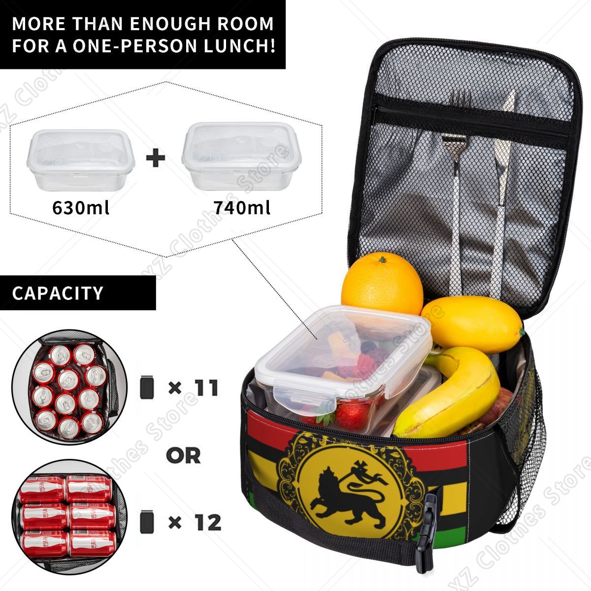 Sac à déjeuner isotherme Rasta - Food Storage Roots avis et prix