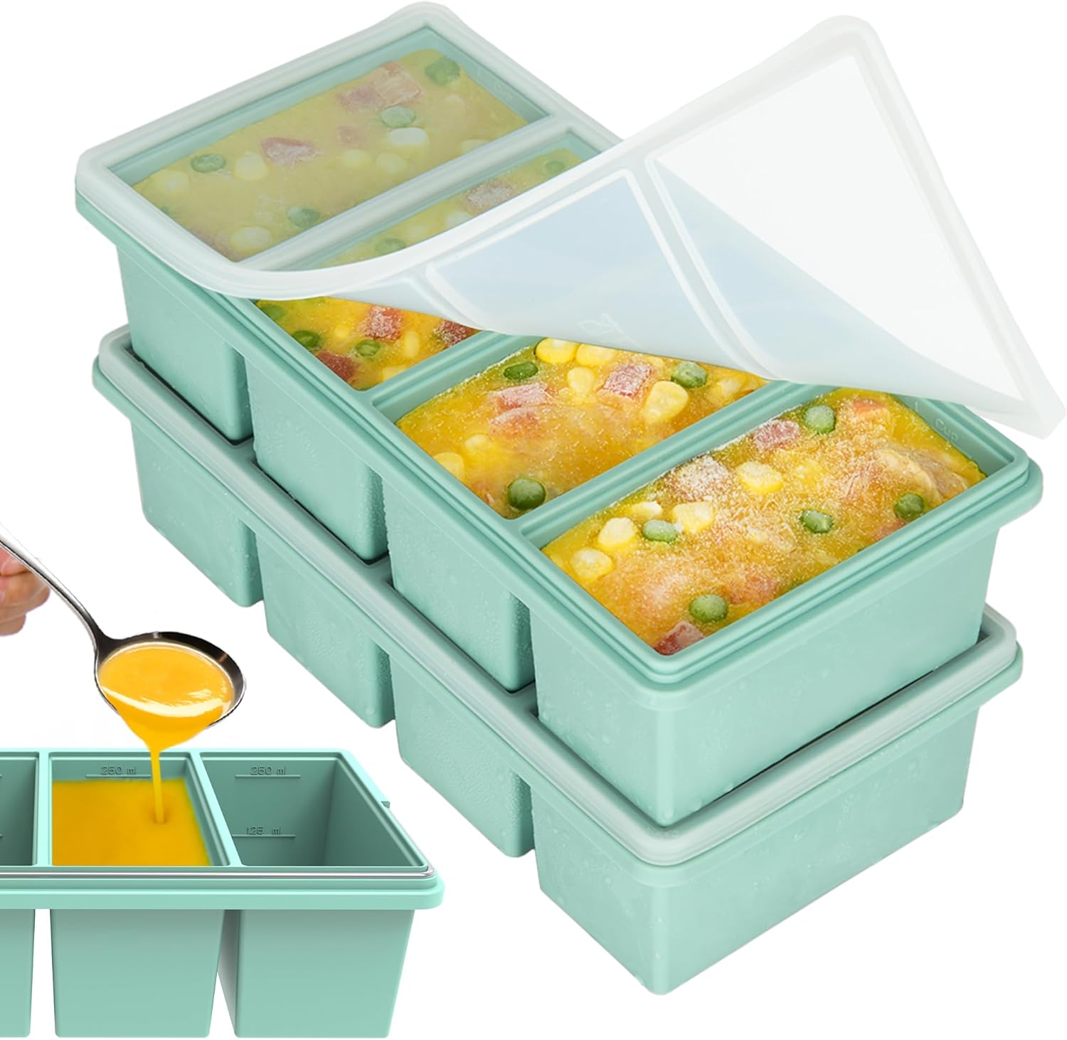 Moule à glaçons en silicone 25 - Xxl Food Storage Container avis et prix