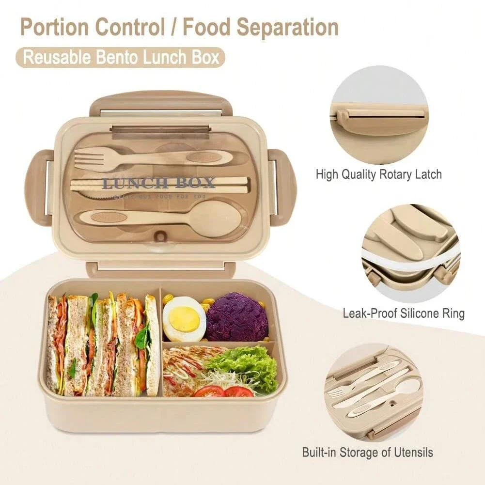 Boîte à bento pour adultes ave - Food Storage With Compartments avis et prix