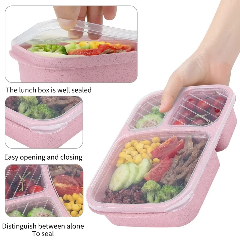 Lot de 1 à 3 boîtes à bento, e - Food Storage With Compartments avis et prix