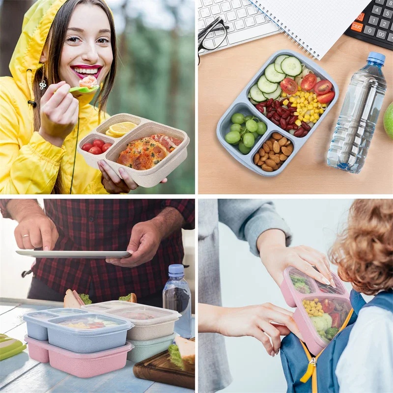 Lot de 1 à 3 boîtes à bento, e - Food Storage With Compartments avis et prix