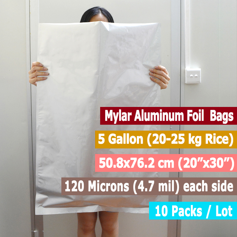 Sacs en Mylar de 5 gallons, 10 - Food Storage For Long Term avis et prix
