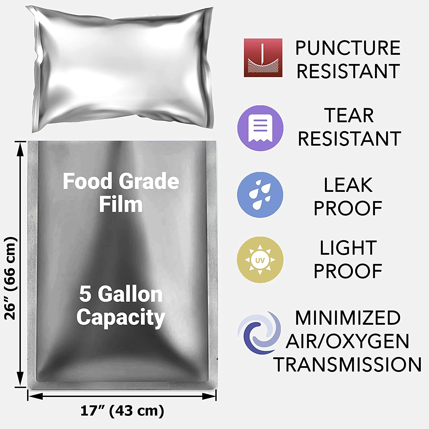 Sacs en Mylar de 5 gallons, 10 - Food Storage For Long Term avis et prix