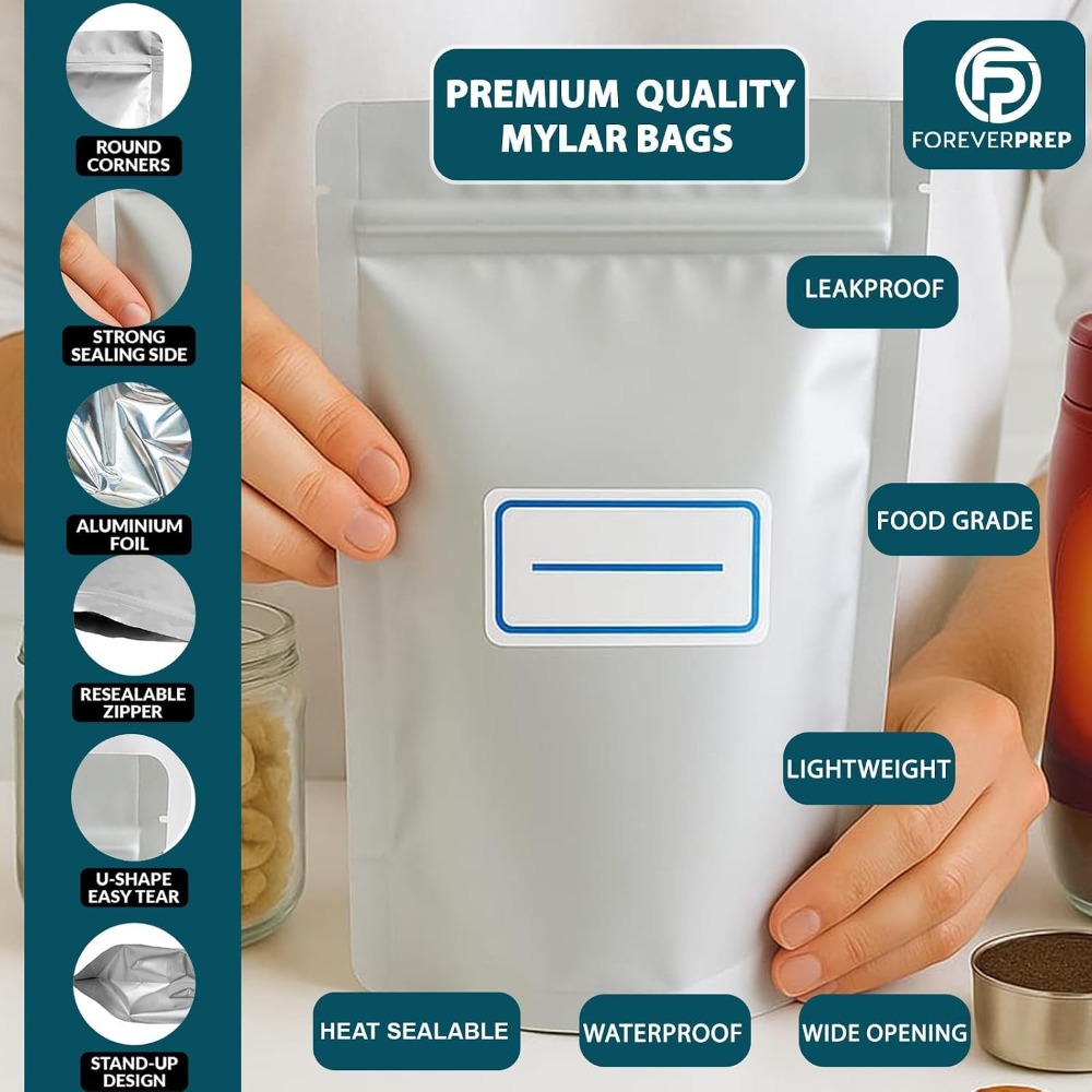 155 sacs en Mylar avec 155 abs - Food Storage For Long Term avis et prix