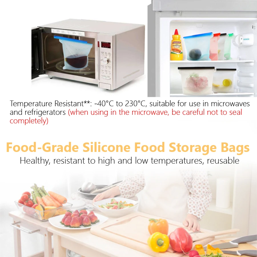 Sac de conservation alimentair - Food Storage Silicone Bags avis et prix