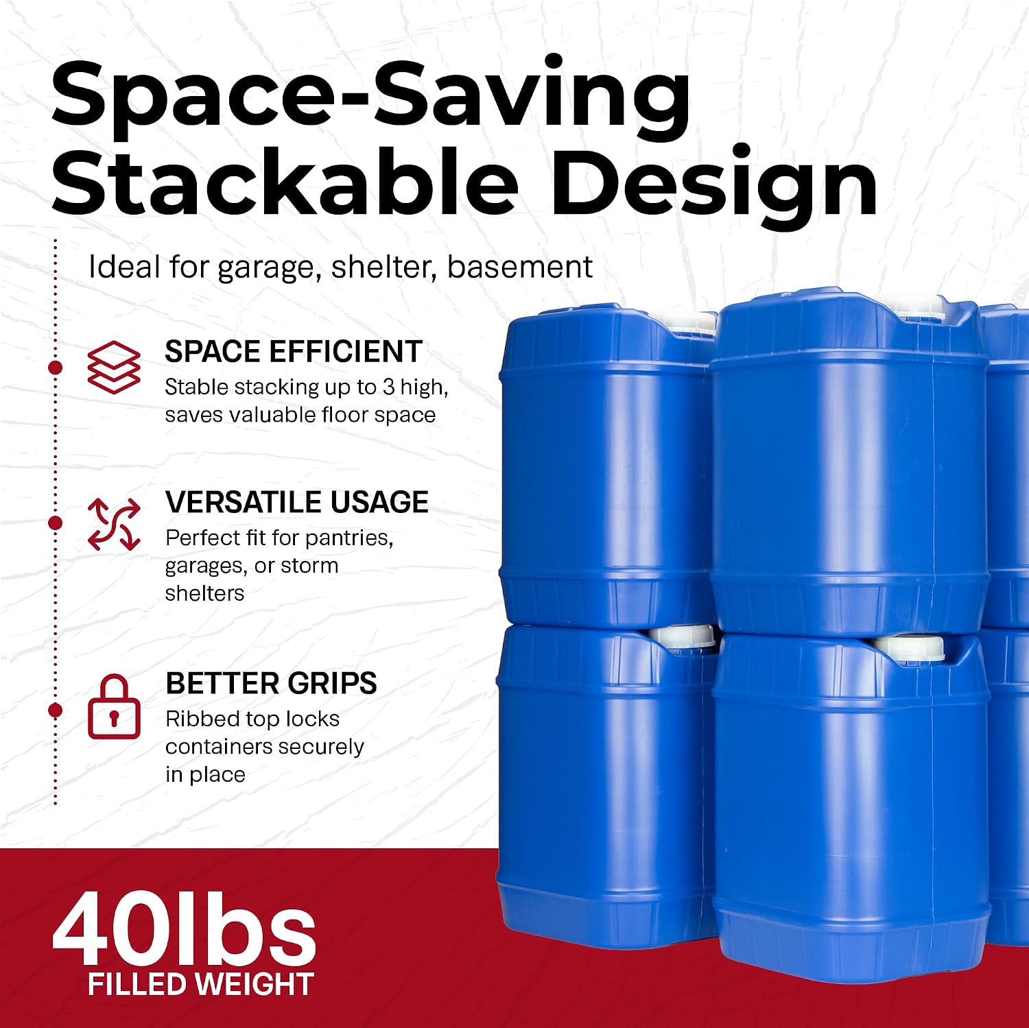 Conteneurs empilables de stock - Food Storage Emergency avis et prix