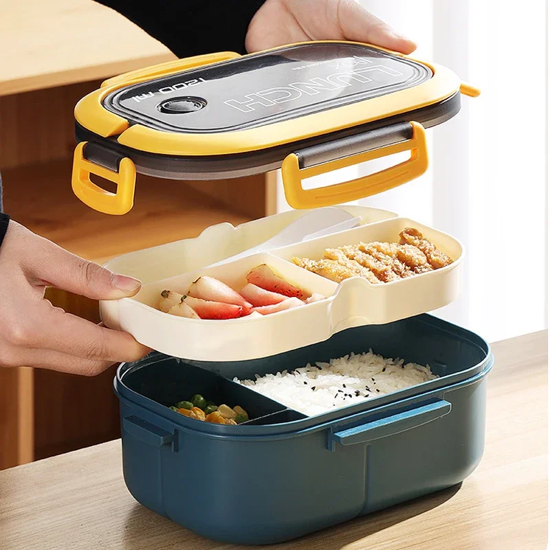Boîte à lunch isotherme double - Food Storage With Compartments avis et prix
