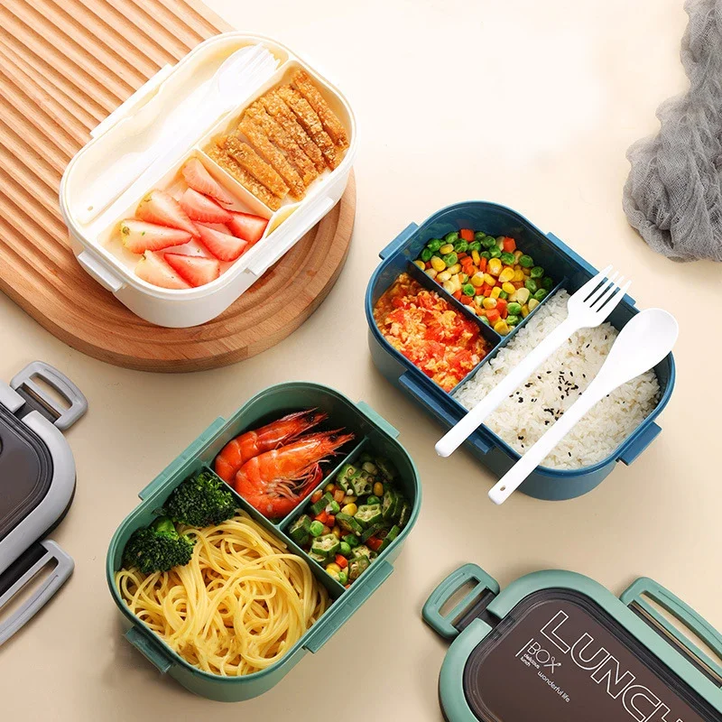 Boîte à lunch isotherme double - Food Storage With Compartments avis et prix