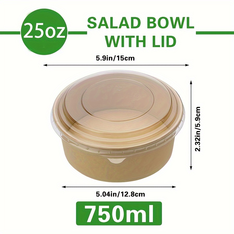 Bols en papier avec couvercles - Food Storage Warehouse avis et prix